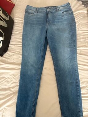 Old Navy Light Blue Slim Straight Jeans